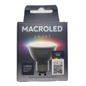 DICROICA LED SMART RGB 5W GU10 220V  WIFI + BLUETOOTH MACROLED - Vista 3