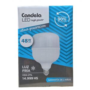 LAMPARA LED HIGH POWER 48W FRIA CANDELA - Vista 1