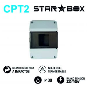 TABLERO ELECTRICO P/ TERMICA 2 A 4 MODULOS STAR BOX - Vista 2