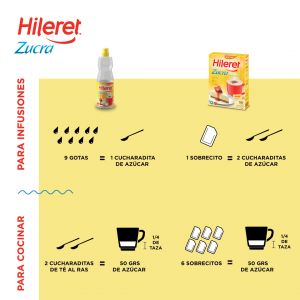 EDULCORANTE HILERET ZUCRA FORTE LIQUIDO 400 ML X 9 UNIDADES - Vista 2