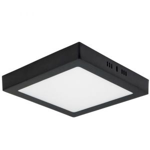 PANEL LED APLICAR CUADRADO 6W NEGRO MACROLED