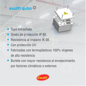 CAJA DE PASO ESTANCA IP65 EXTERIOR 115 X 115 X 110 MM - Vista 6