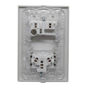 PACK X 50 SET ARMADO  1 INTERRUPTOR + 1 TOMACORRIENTE (1 PUNTO Y TOMA) LINEA URBANA EXULTT - Vista 2