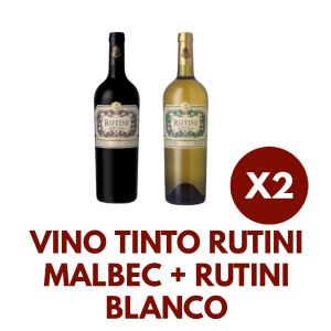 VINO TINTO RUTINI MALBEC + RUTINI BLANCO - Vista 1