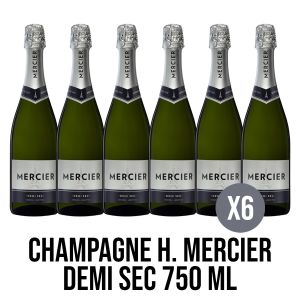 CHAMPAGNE H. MERCIER DEMI SEC 750 ML X 6 UNIDADES - Vista 1