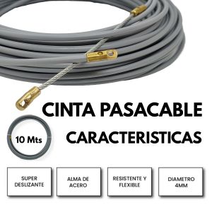 CINTA PASACABLE C/ACERO DE 10 MTS 4 DIAMETRO EXULTT - Vista 1