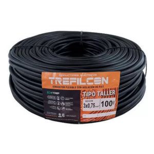 CABLE TREFILCON TIPO TALLER TPR 3X0.75 MM X 100 MTS - Vista 1