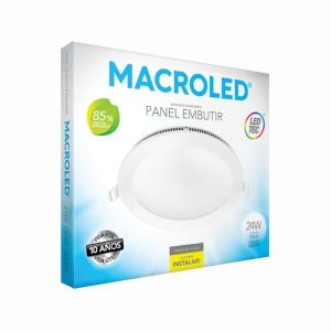 PANEL LED EMBUTIR REDONDO 24W MACROLED - Vista 3