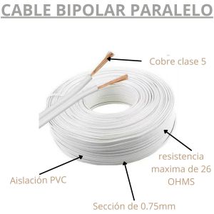 CABLE BIPOLAR 0.75 MM X METRO EPUYEN - Vista 4