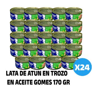 LATA DE ATUN EN TROZO EN ACEITE GOMES 170 GR X 24 UNIDADES - Vista 1