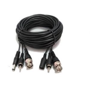 CABLE PARA CAMARAS RCA + BNC + ALIMENTACION 20 MTS CON AUDIO PRONEXT