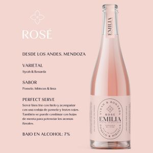 COCKTAIL EMILIA ROSE 750 ML - Vista 2