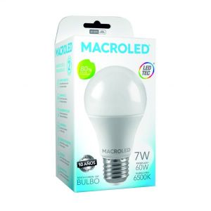 LAMPARA BULBO LED 7W E27 MACROLED - Vista 3