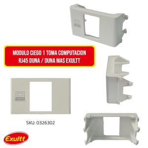 MODULO CIEGO 1 TOMA COMPUTACION RJ45 DUNA / DUNA MAS EXULTT - Vista 4