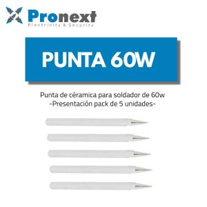 PUNTA CERAMICA PARA SOLDADOR 60W PRONEXT - Vista 1