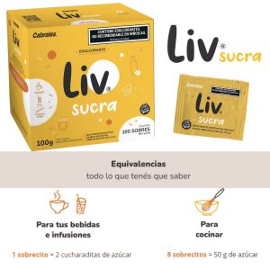 EDULCORANTE LIV SUCRA 100 SOBRES - Vista 1