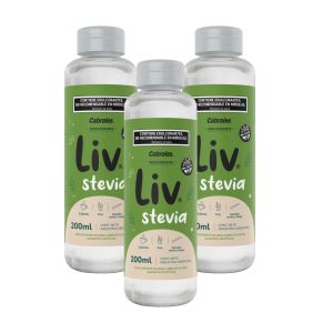 EDULCORANTE LIV STEVIA LIQUIDO 200 ML X 3 UNIDADES