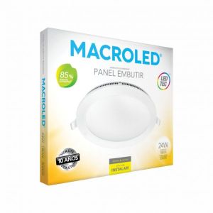 PANEL LED EMBUTIR REDONDO 24W MACROLED - Vista 1