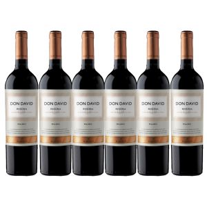 VINO DON DAVID RESERVA MALBEC 750 CC X 6 UNIDADES