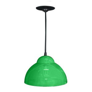 LAMPARA COLGANTE CAMPANA 1 LUZ FLUO VERDE STAR BOX