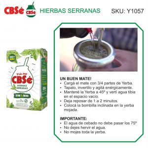 PAQUETE YERBA CBSE TRADICIONAL 1000 GR X 12 UNIDADES - Vista 3