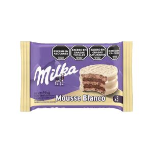 ALFAJOR MILKA MOUSSE TRIPLE BLANCO 55 GR