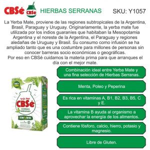 PAQUETE YERBA CBSE TRADICIONAL 1000 GR X 12 UNIDADES - Vista 2