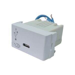 CARGADOR USB "C" JELUZ VERONA 5V 3A (CARGA RAPIDA) SIMPLE BLANCO