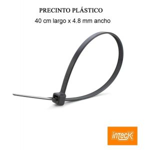 PRECINTO DE NYLON 4.8MM X400MM - NEGRO X 100 UNIDADES INTECK - Vista 3