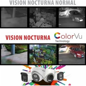 CAMARA BULLET METALICA 2.8MM COLOR VU HIKVISION DS-2CE12DF0T-F - Vista 1