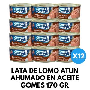 LATA DE LOMO ATUN AHUMADO EN ACEITE GOMES 170 GR X 12 UNIDADES - Vista 1