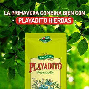 YERBA PLAYADITO C/HIERBAS 500 GR X 10 UNIDADES - Vista 5