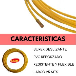 CINTA PASACABLE PLASTICA DE 25 MTS EXULTT (OUTLET) - Vista 1