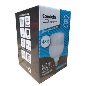 LAMPARA LED HIGH POWER 48W FRIA CANDELA - Vista 2