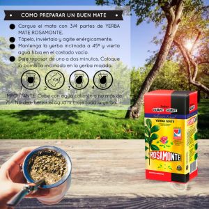 YERBA ROSAMONTE SUAVE ESPECIAL 500 GR X 10 UNIDADES - Vista 2