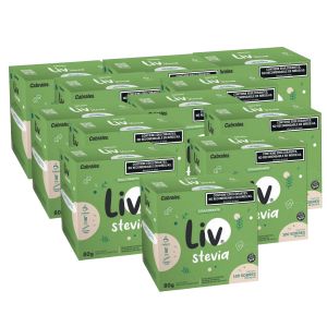 EDULCORANTE LIV STEVIA 100 SOBRES X 12 UNIDADES