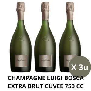 CHAMPAGNE LUIGI BOSCA EXTRA BRUT CUVEE 750 CC X 3 BOTELLAS - Vista 1