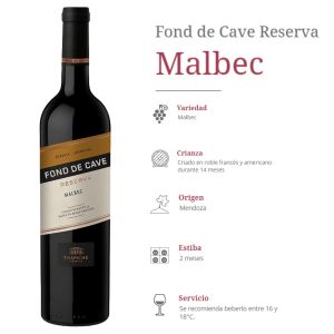 VINO FOND DE CAVE RESERVA MALBEC 750 ML - Vista 1