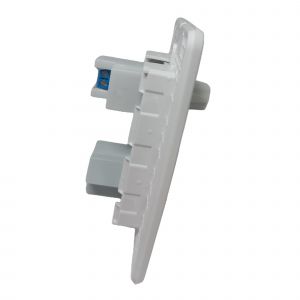 LLAVE LUZ DIMMER VARIADOR LUZ LED Y TOMA 10A JELUZ VERONA MITO BL/BL - Vista 1