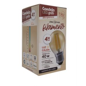 LAMPARA LED GOTA FILAMENTO 4W CANDELA - Vista 2