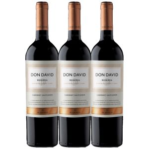 VINO DON DAVID RESERVA CABERNET SAUVIGNON 700CC X 3 UNIDADES