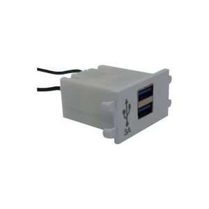 CARGADOR USB 5V 3 AMPER DOBLE BLANCO SICA LIFE