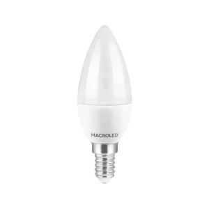 LAMPARA VELA LED 6W E14 MACROLED