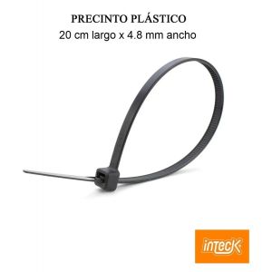 PRECINTO DE NYLON 4.8MM X200MM - NEGRO X 100 UNIDADES INTECK - Vista 3