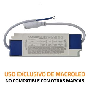 DRIVER PARA PANEL 40W 60X60 MACROLED - Vista 1