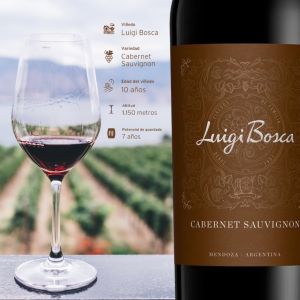 VINO LUIGI BOSCA CABERNET SAUVIGNON 750 CC - Vista 3