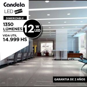 LAMPARA LED AR-111 12W DIMERIZABLE GU10 220V CANDELA - Vista 9