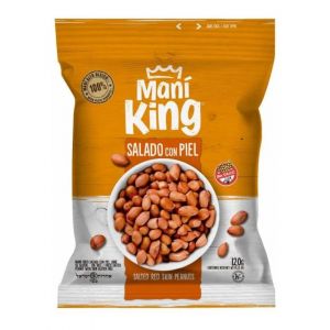 MANI FRITO SALADO MANI KING CON PIEL 120 GR