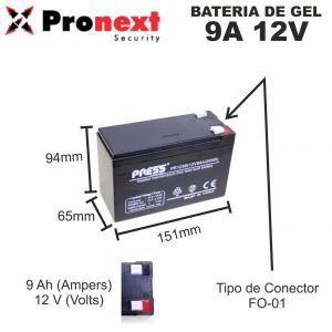 BATERIA DE GEL DE 12V 9 AH PRESS - Vista 1