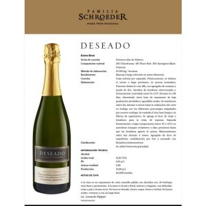 CHAMPAGNE DESEADO EXTRA BRUT 750 ML - Vista 1